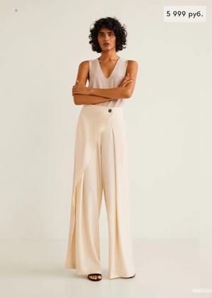 Брюки палаццо с запахом Mango,  it.46 на  рос.48