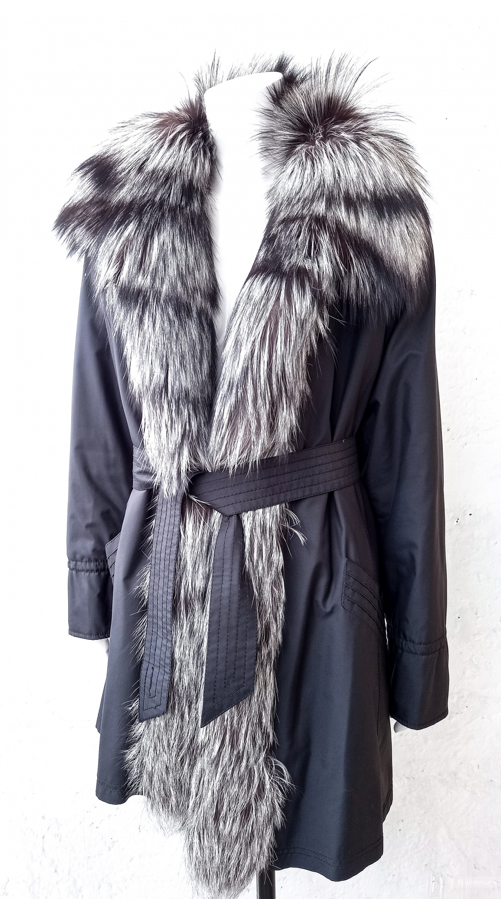 Пальто пихора куртка с мехом Rolf  Schulte  Германия M L