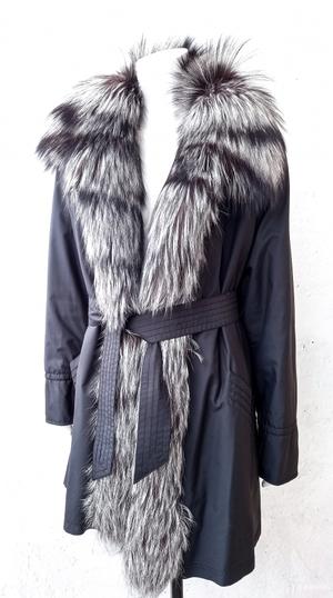 Пальто пихора куртка с мехом Rolf  Schulte  Германия M L