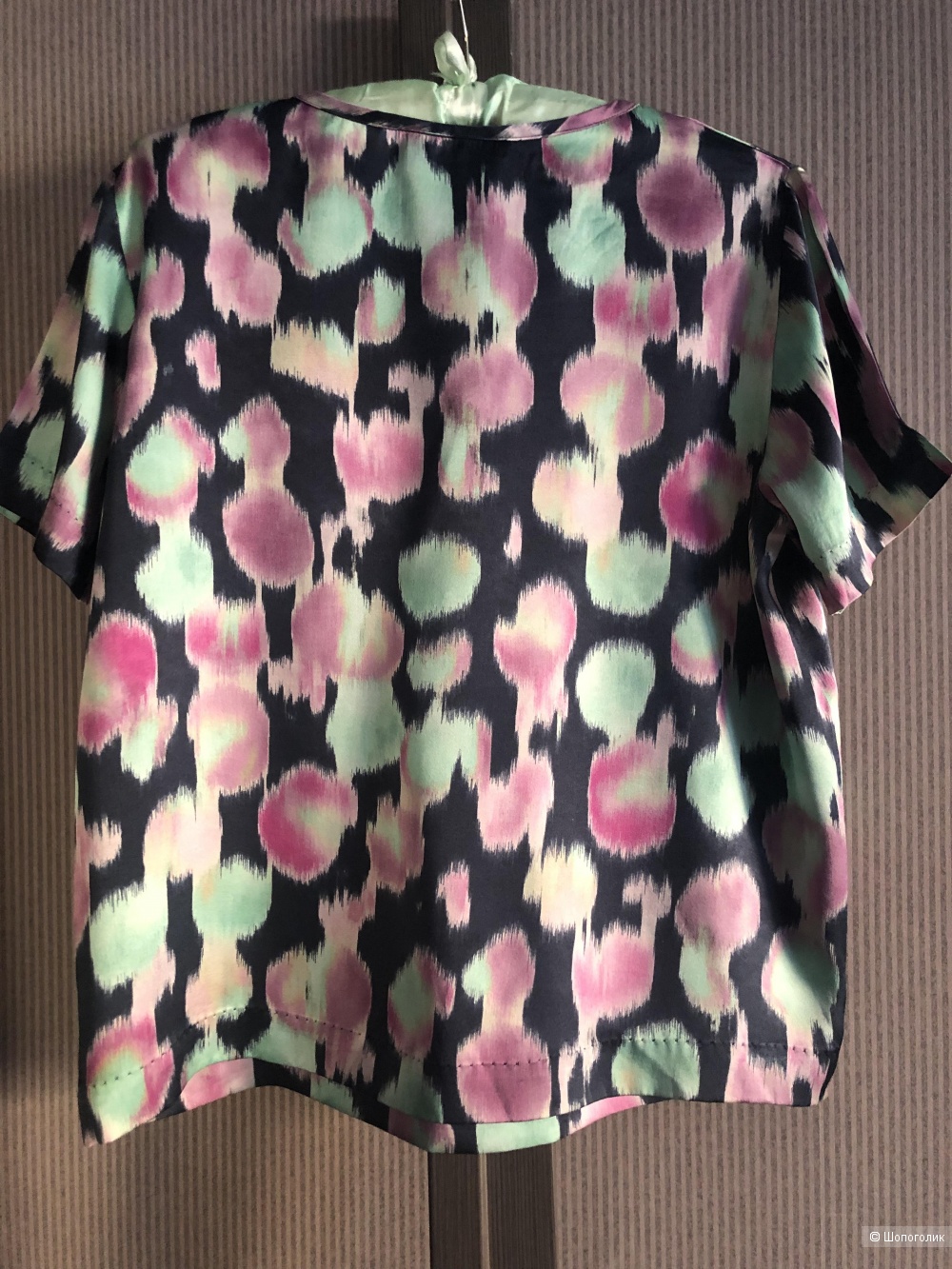 Шелковый топ, блузка Rochas 42 итальянского размера, наш 46-48.