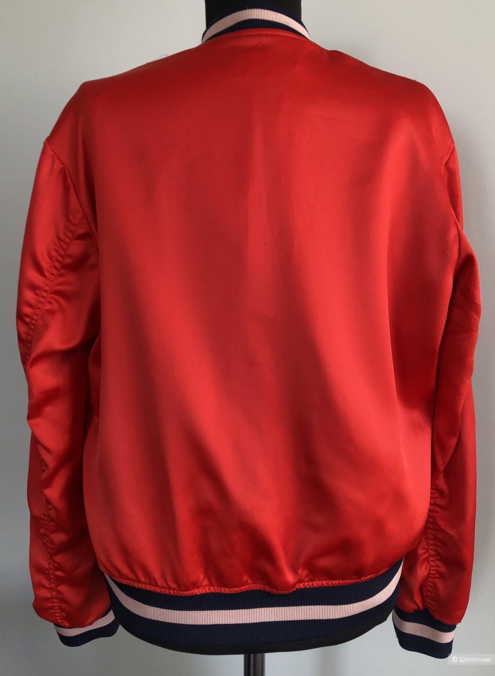 Атласный бомбер H&M размер производителя XS