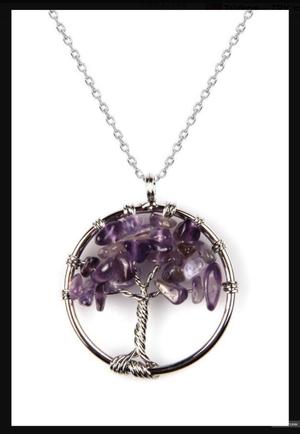 Кулон «Дерево жизни» из аметиста