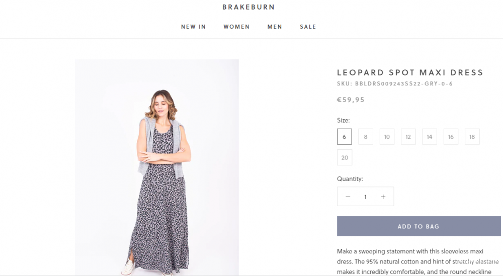 Макси платье  Brakeburn, размер 50+-.