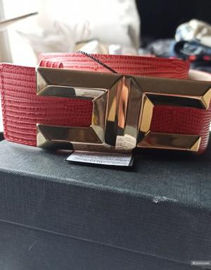 Новый  коралловый ремень кожа Elisabetta Franchi, 40-44