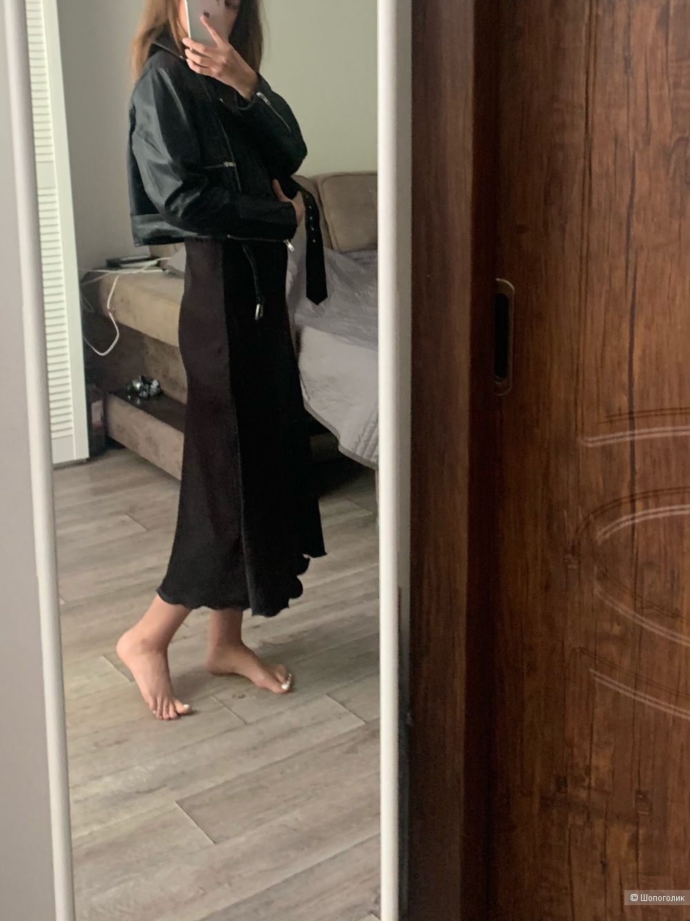 Кожаная косуха Barney’s originals, 8 uk (оверсайз)