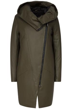 Кожаная зимняя куртка Снежная Королева, 42р