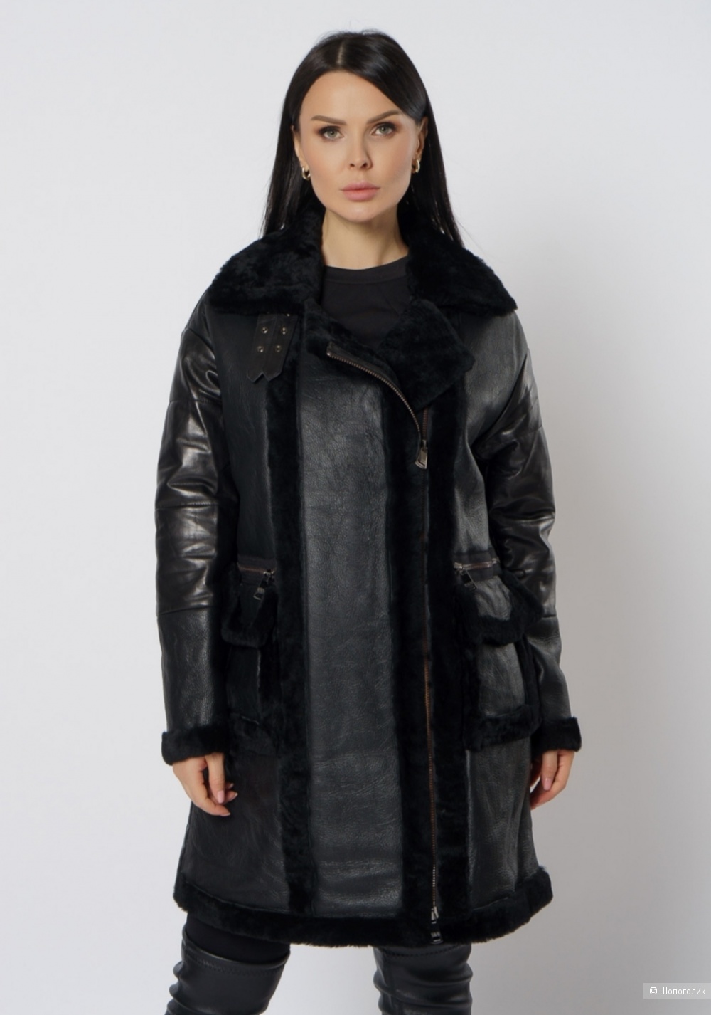 Дублёнка/ пуховик Vivi oversize  (s-m)