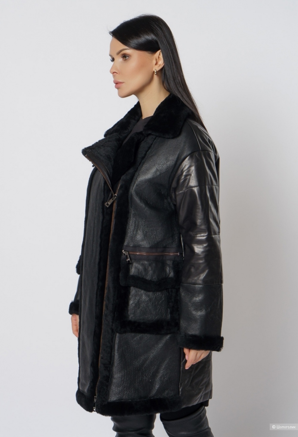 Дублёнка/ пуховик Vivi oversize  (s-m)