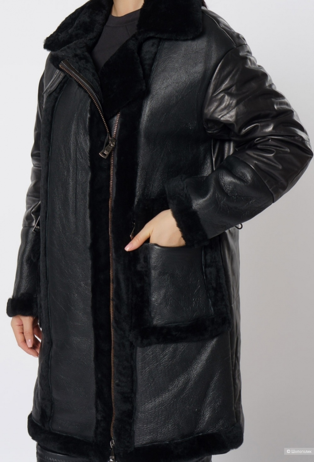 Дублёнка/ пуховик Vivi oversize  (s-m)