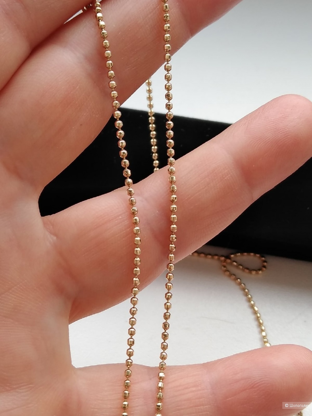 Цепь "Перлина" из желтого (лимонного) золота 585, вес: 3,75 г