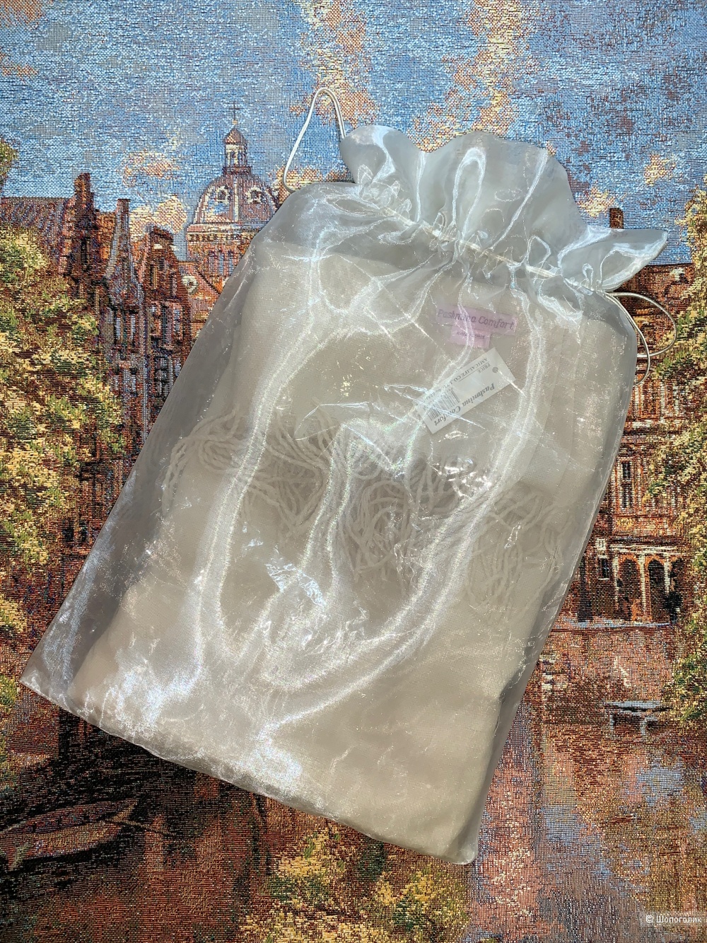 Палантин бренд Pashmina comfort AMIGA FASHION 180х70 см