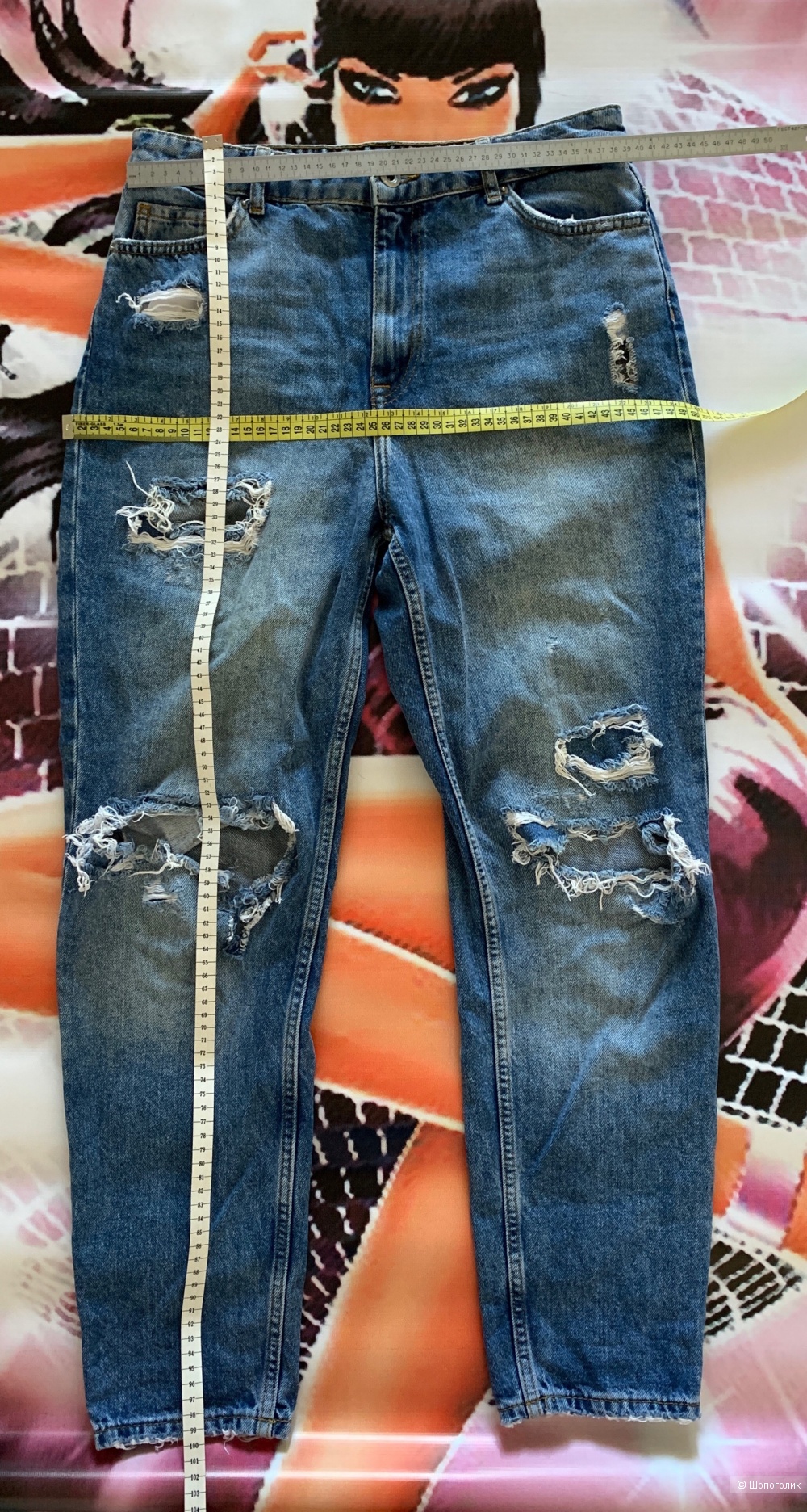 Джинсы Bershka denim mom  eur 40 usa 08 mex 30 made in Turkey