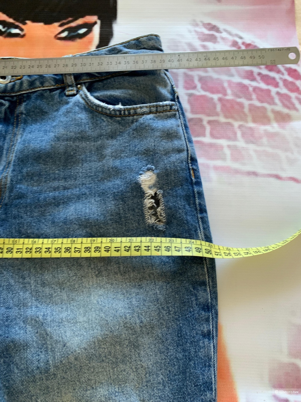 Джинсы Bershka denim mom  eur 40 usa 08 mex 30 made in Turkey
