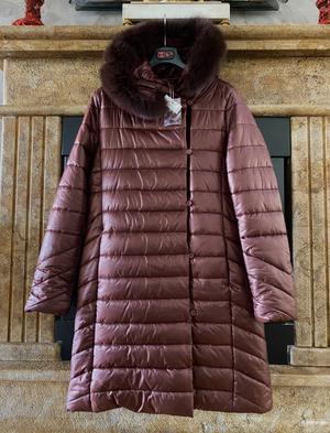 Болоневое пальто -пуховик Max Mara 44-46