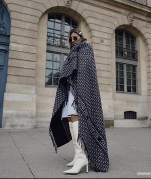 Шарф палантин кашемир в стиле Christian Dior, 180/67