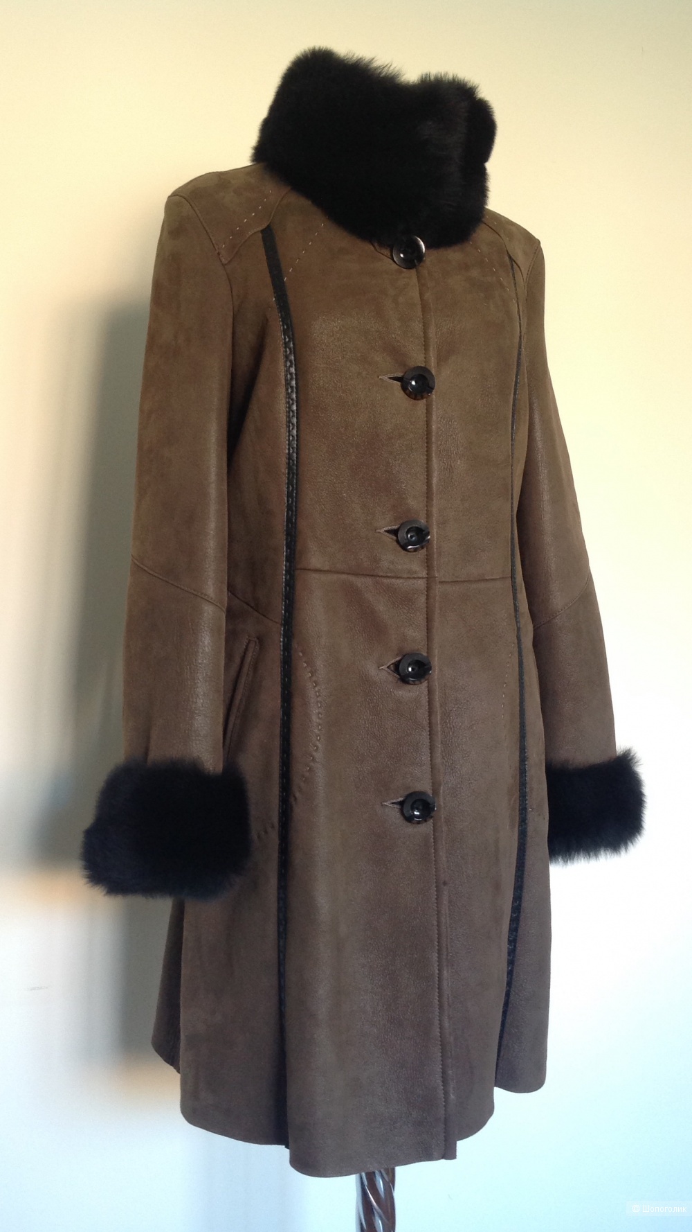 Дубленка натуральная Мелания, размер 42, на 44-46-48