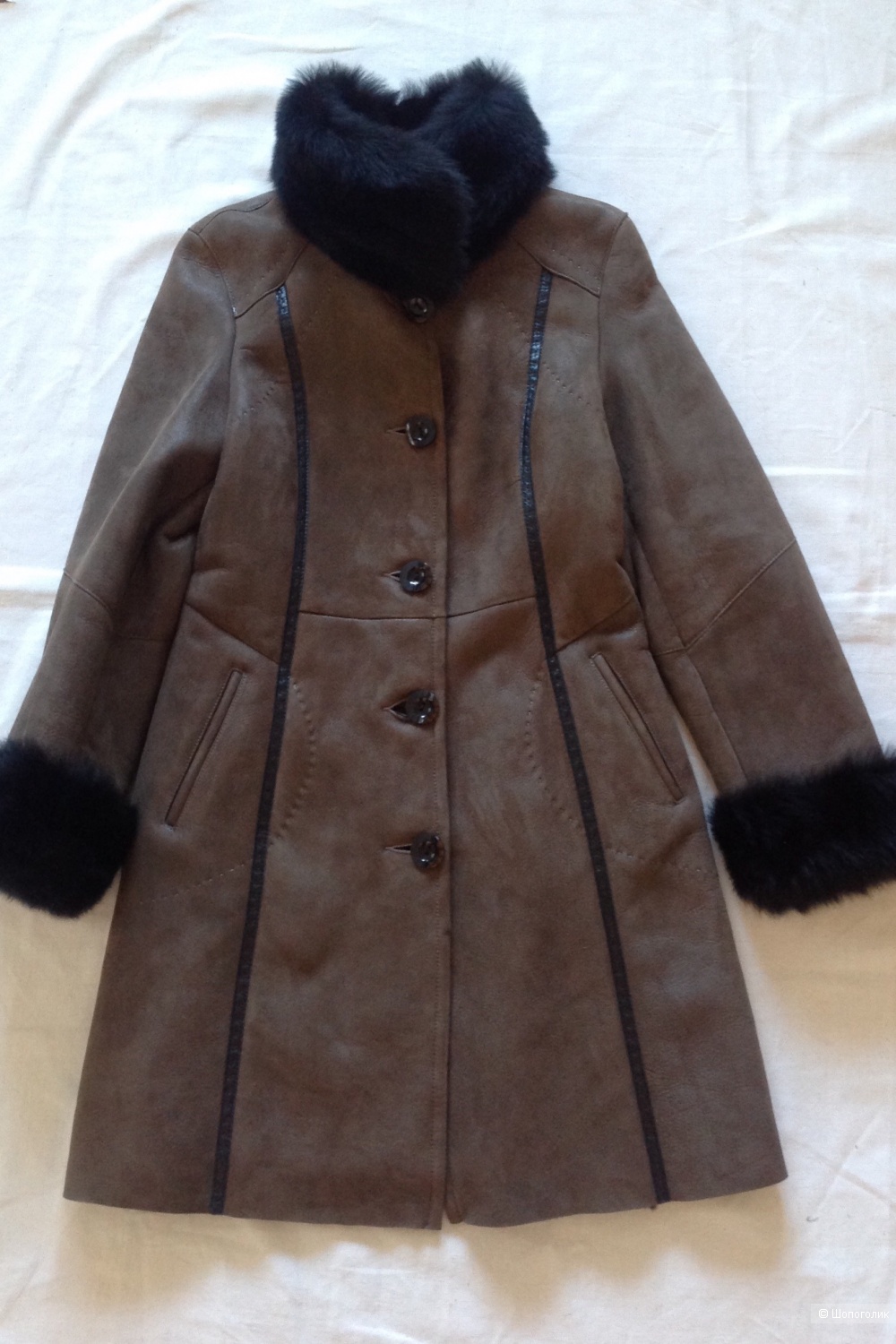 Дубленка натуральная Мелания, размер 42, на 44-46-48