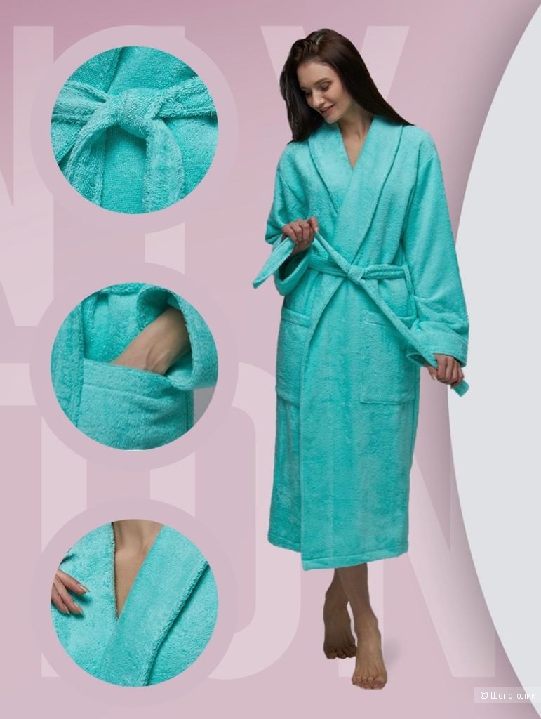 Халат махровый женский. Размеры от 42-44 до 58-60.