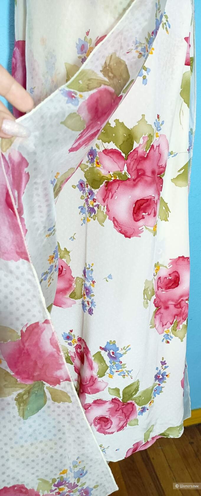 Люкс! 100% Шелковая юбка EAST Англия Обхват талии 88