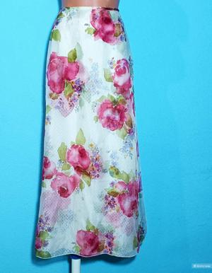 Люкс! 100% Шелковая юбка EAST Англия Обхват талии 88