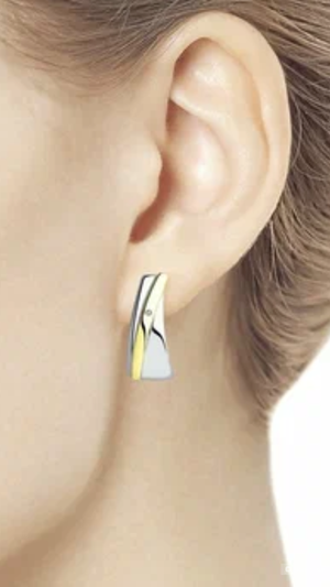 Серебряные серьги с бриллиантами Соколов