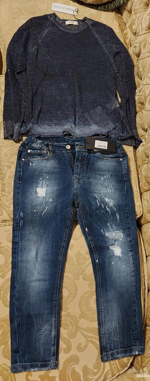 Свитер alpha studio размер м, капри frankie morello 28 размер