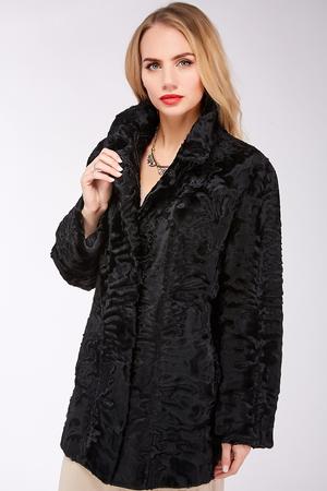 Меховое полупальто, шуба Swakara, размер 44-46