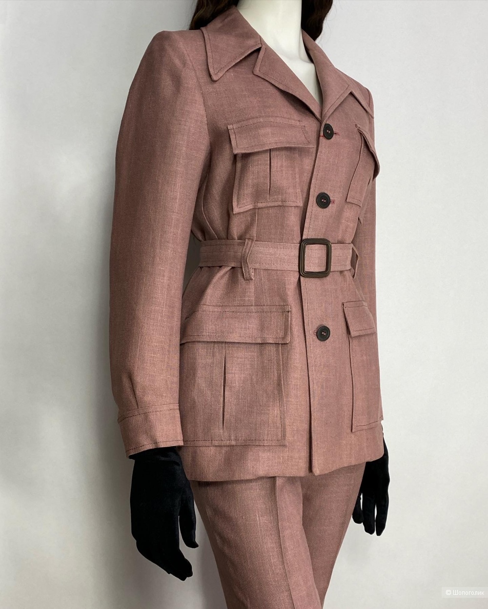 Льняной костюм Victoria Италия 48