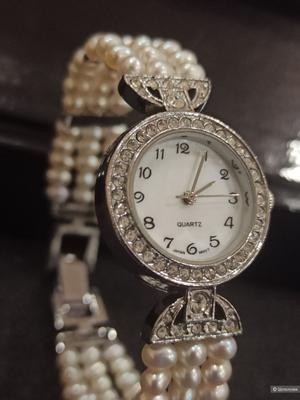 Часы с жемчужным браслетом Japan Movt