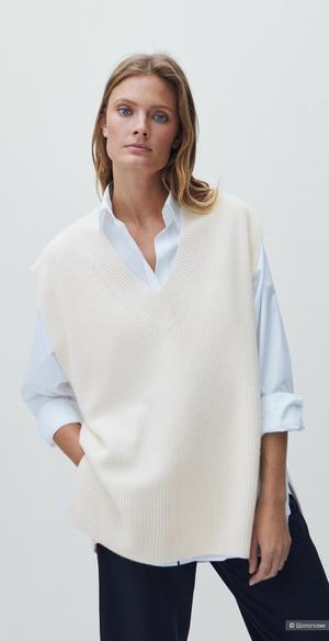 Шерстяной жилет Massimo Dutti, оверсайз