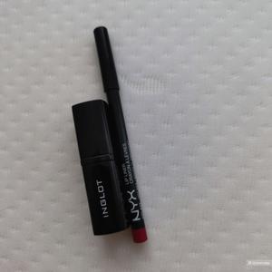 Сет Помада Inglot и карандаш для губ Nyx