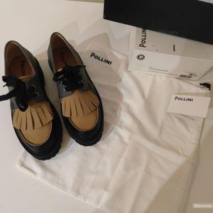 Ботинки оксфорды Pollini размер 25см