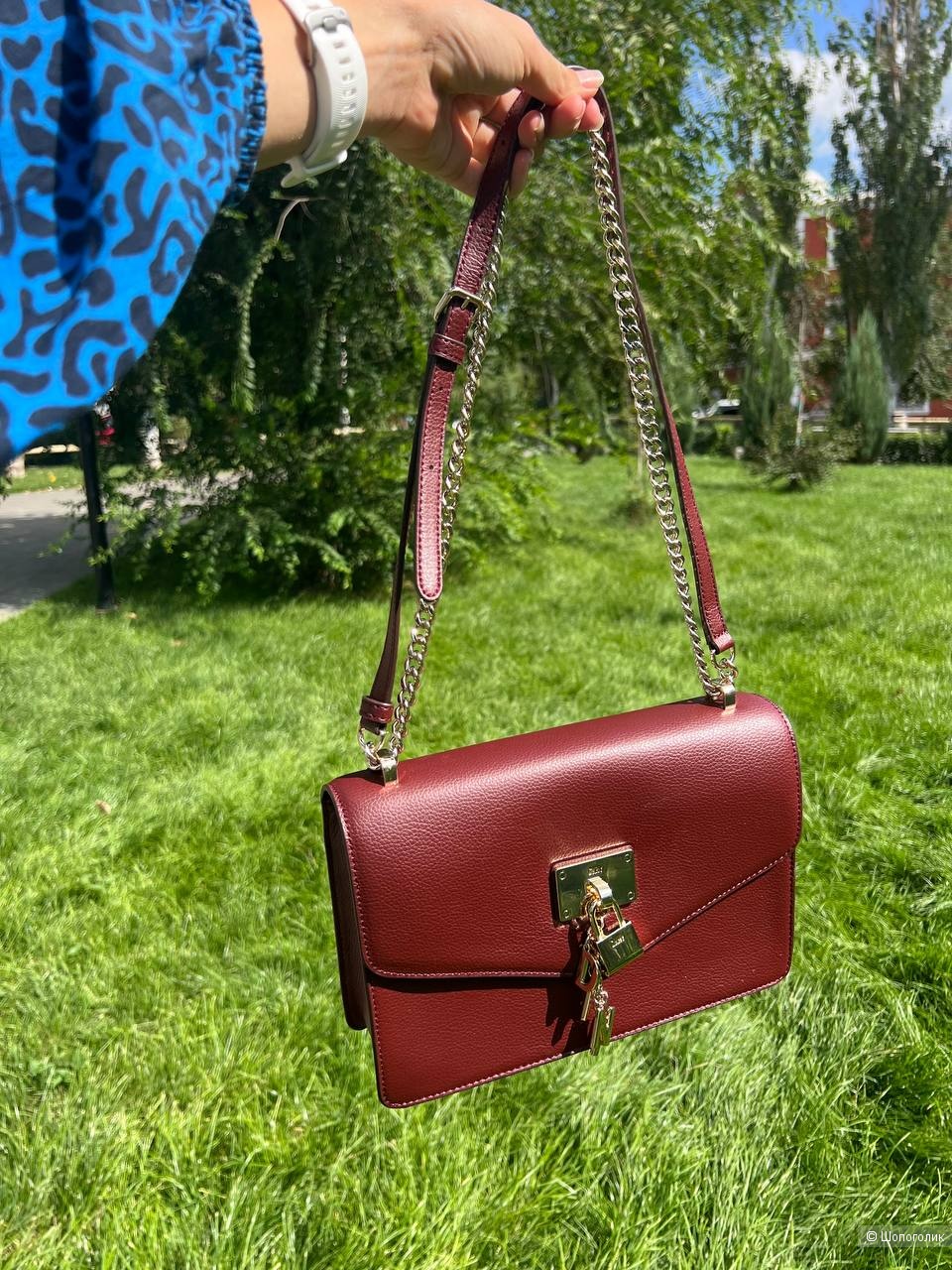 Кожаная сумка DKNY Elissa, размер Large