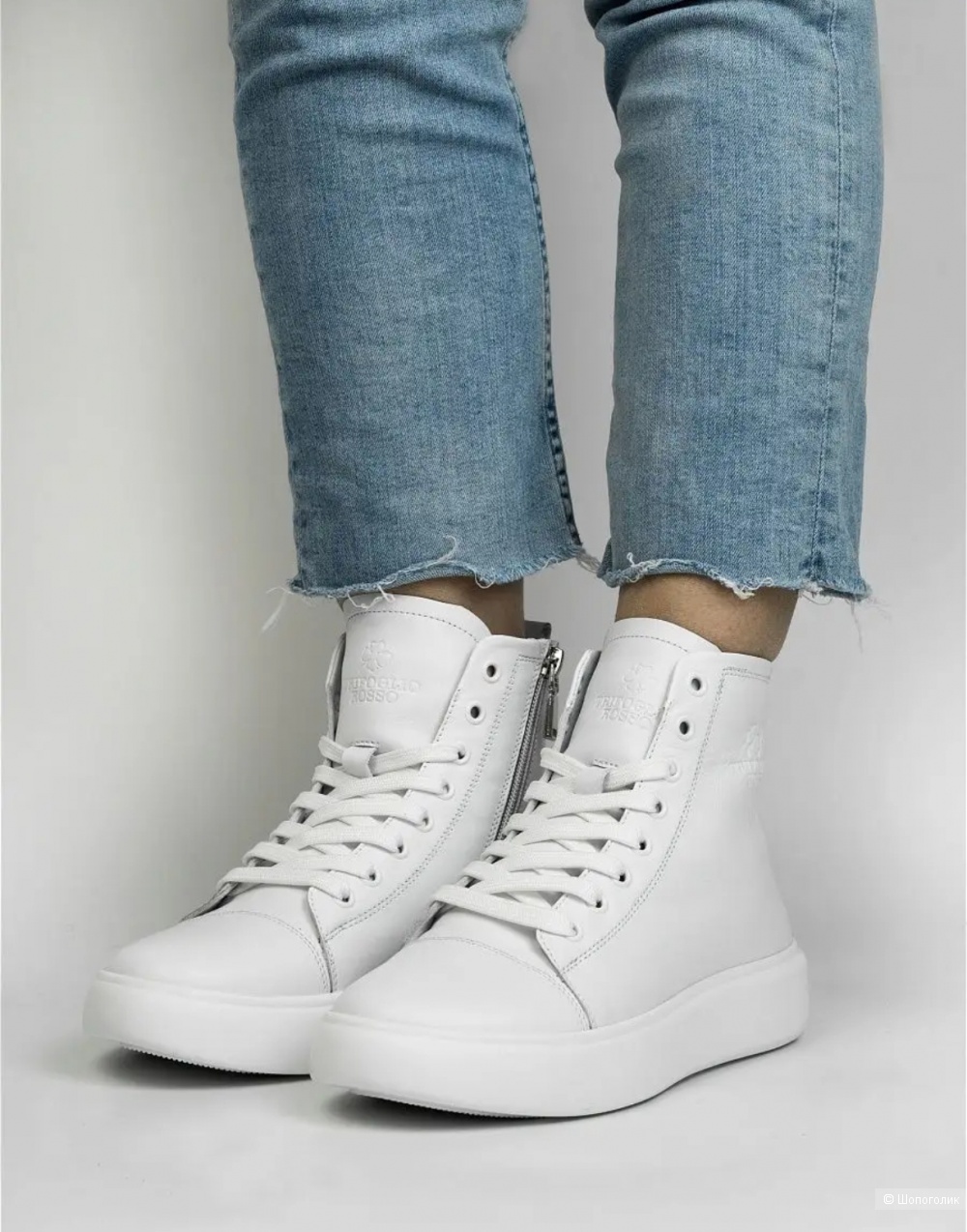 Кеды кожаные  TRIFOGLIO ROSSO  размер 39