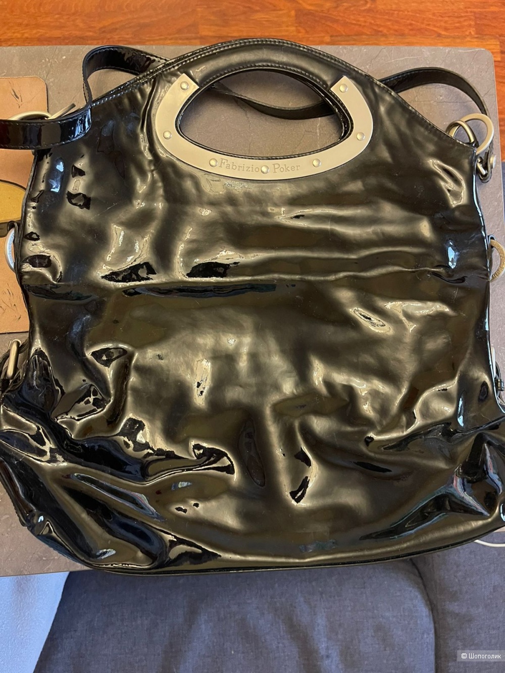 Лаковая сумка Fabrizio Poker