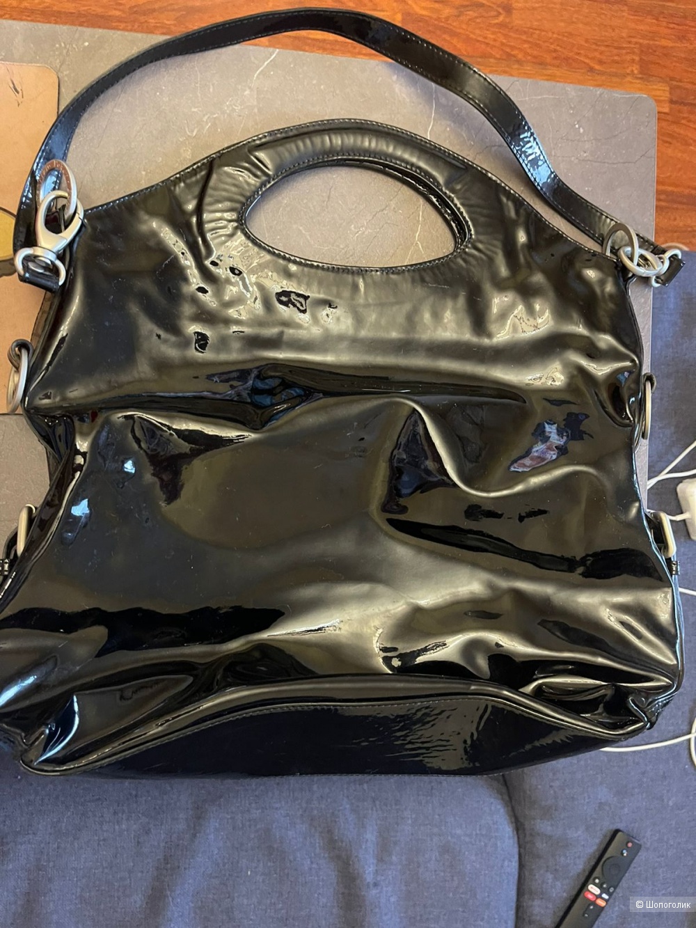 Лаковая сумка Fabrizio Poker