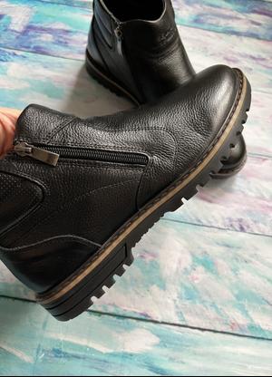 Р.39-45 Кожа. Мужские ботинки демисезон