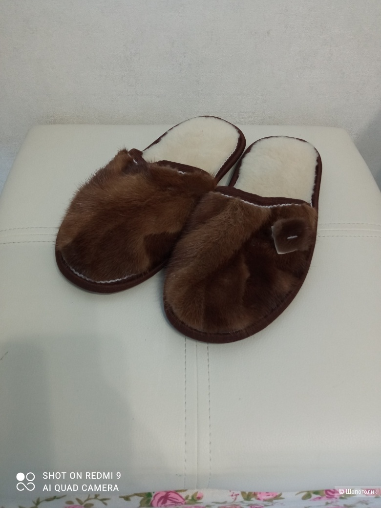 Тапочки меховые no name, 38-39.