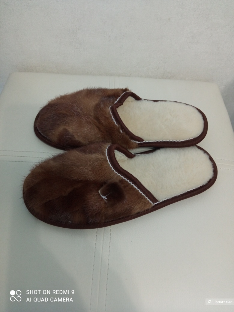 Тапочки меховые no name, 38-39.