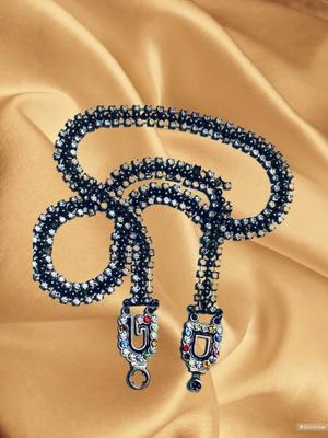 Ремень из камней фианитов no name - 86 см