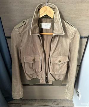 Кожаный бомбер mauro griffoni винтаж