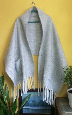 Палантин с карманами , 62 см*2 м