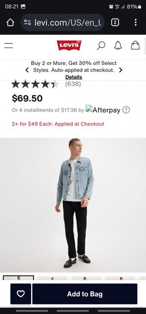 Джинсы Levis 502. Размер 32/32