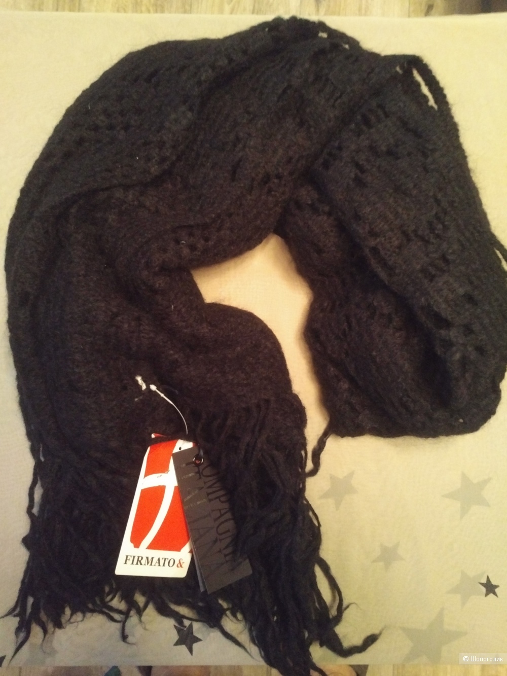 Шарф бренда COMPAGNIA ITALIANA, размер 66 х 188 см