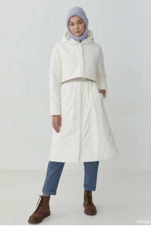 Пальто  с жилетом Уста к Устам размер M