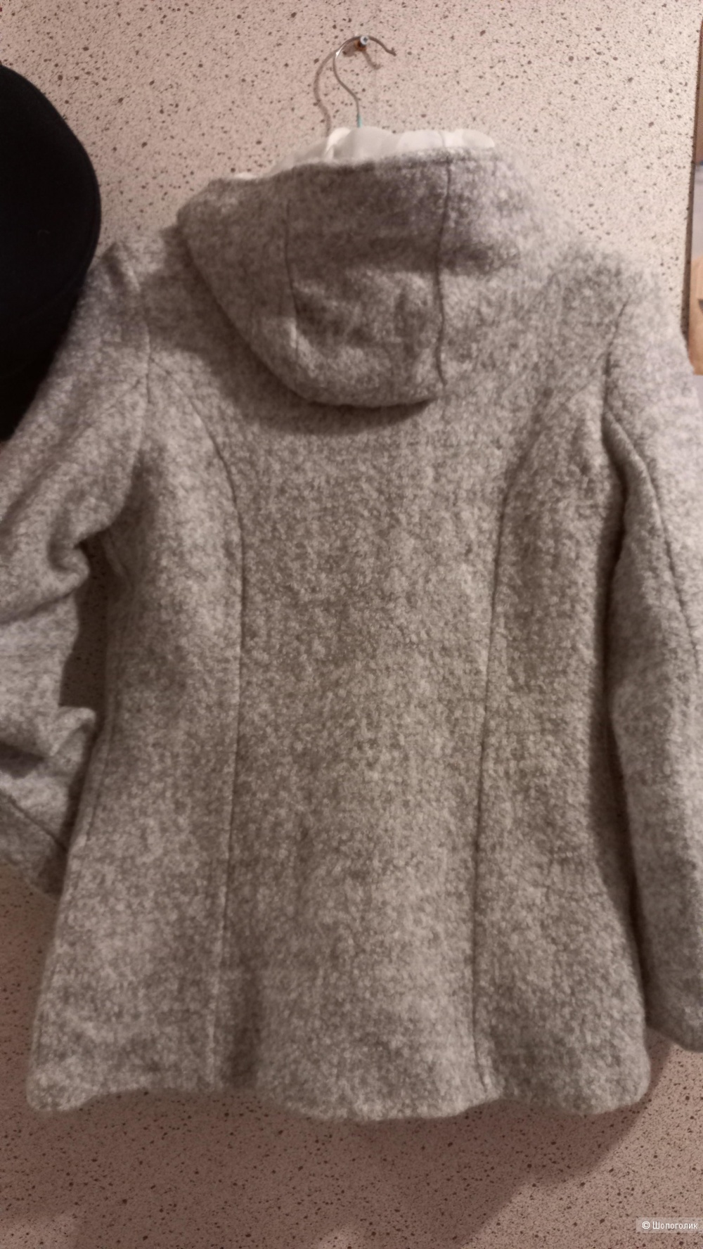 Полупальто,  куртка с капюшоном no name (Италия), S, M