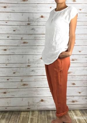 Брюки бананы лен Puro lino, 46-54