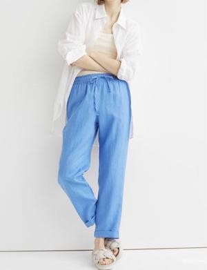 Новые льняные брюки HM Premium / 44 - 46