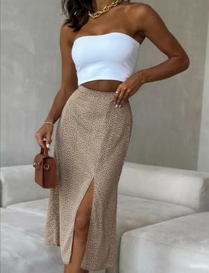 Юбка с разрезом , размер М