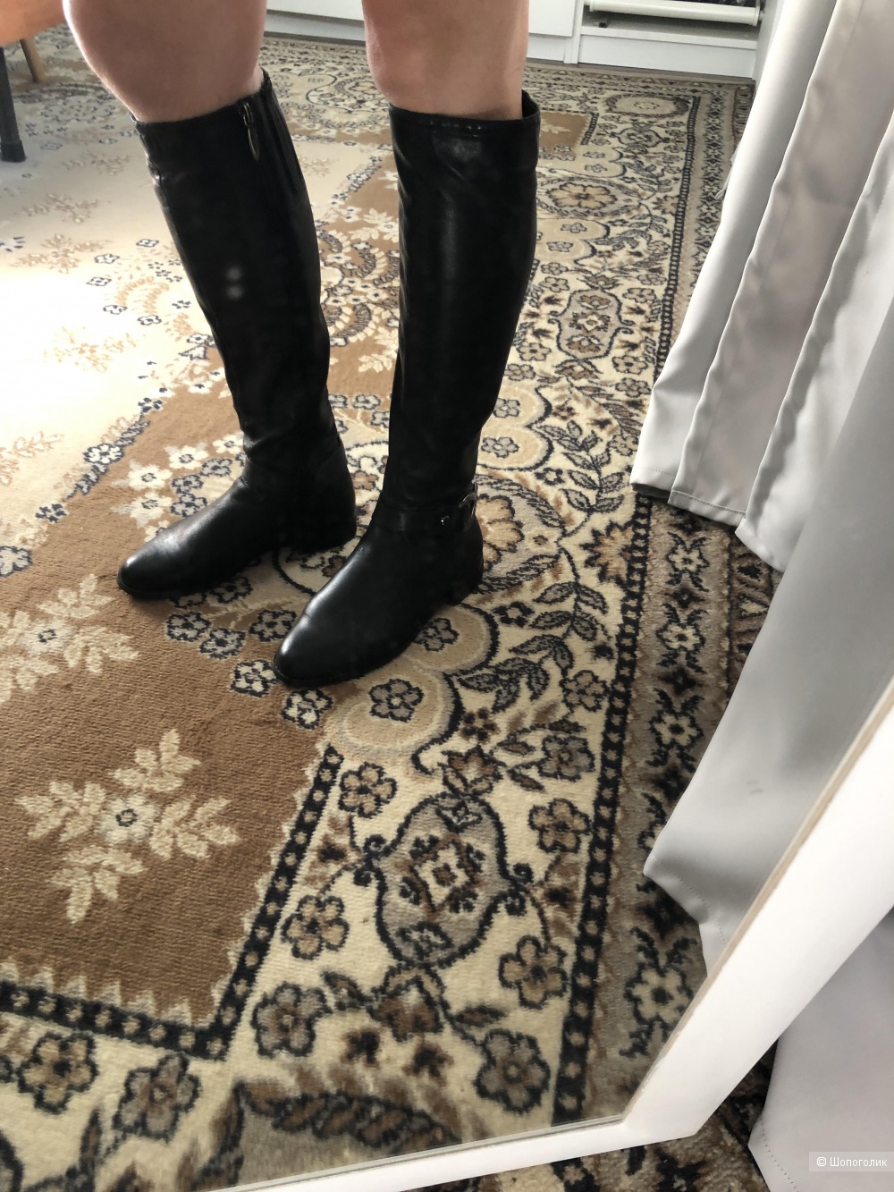 Сапоги черные межсезонные, 35разм. марка Braviuro/